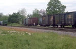 CSX local working a plant by the interchange with NS